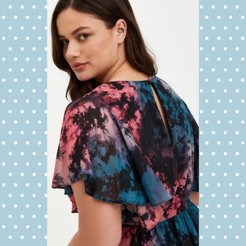 Torrid Multicolor Tie-Dye Dress - 00 - Picture 3 of 9